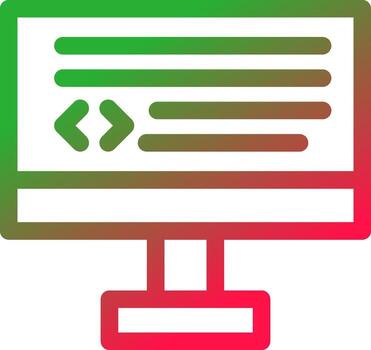 diseño de icono creativo de codificación vector