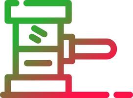 Line Red and Green Gradient vector