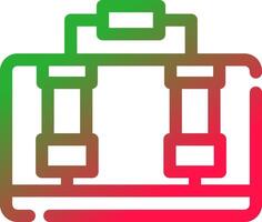 Line Red and Green Gradient vector