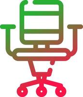 diseño de icono creativo de silla de oficina vector
