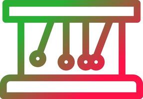 Line Red and Green Gradient vector