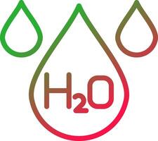 H2O creativo icono diseño vector