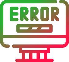 Error Creative Icon Design vector