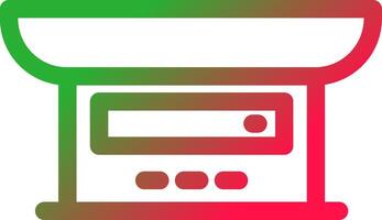 Line Red and Green Gradient vector