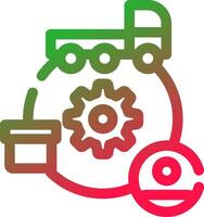 Supply Chain Creative Icon Design vector