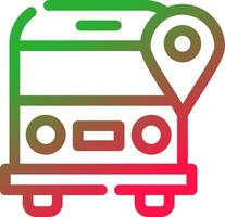 School Bus Creative Icon Design vector