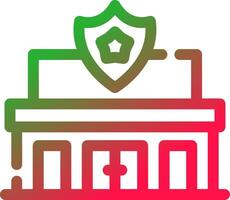 Line Red and Green Gradient vector