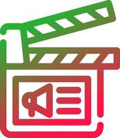 Cinema Ad Creative Icon Design vector