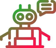 Chatbot Creative Icon Design vector