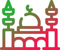 Mosque Creative Icon Design vector