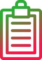 Line Red and Green Gradient vector