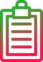 Line Red and Green Gradient vector