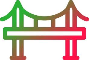 Line Red and Green Gradient vector