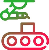 Conveyor Belt Creative Icon Design vector