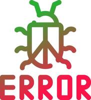 diseño de icono creativo de error vector