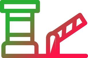 Line Red and Green Gradient vector