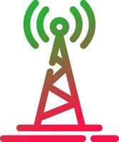 diseño de icono creativo de torre de radio vector