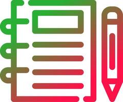 Line Red and Green Gradient vector