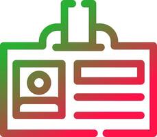 Line Red and Green Gradient vector