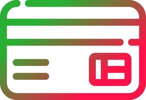 Line Red and Green Gradient vector