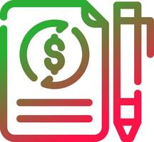 Line Red and Green Gradient vector