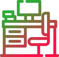 Line Red and Green Gradient vector
