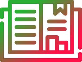 Line Red and Green Gradient vector