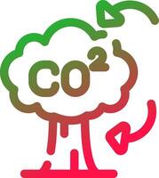 co2 creativo icono diseño vector