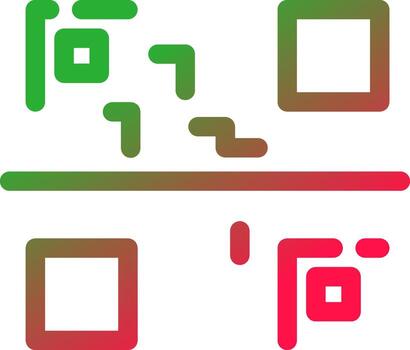 diseño de icono creativo de código qr vector