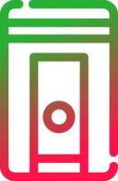 Line Red and Green Gradient vector