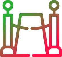 Red Carpet Creative Icon Design vector