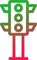 Line Red and Green Gradient vector