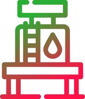 Line Red and Green Gradient vector