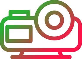 Line Red and Green Gradient vector