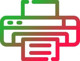 Line Red and Green Gradient vector