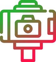 Selfie Stick Creative Icon Design vector