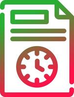 Schedule Creative Icon Design vector