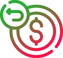 Refund Creative Icon Design vector