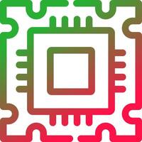 Processor Creative Icon Design vector