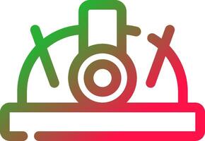 Line Red and Green Gradient vector