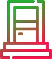 Line Red and Green Gradient vector