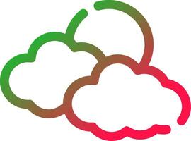 diseño de icono creativo de nubes vector