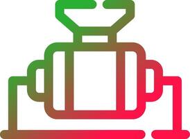 Line Red and Green Gradient vector