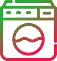 Washing Machine Creative Icon Design vector