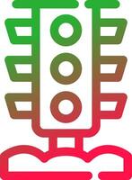 Traffic Light Creative Icon Design vector