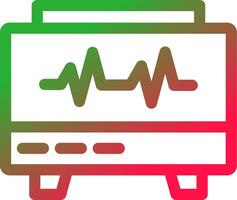 Line Red and Green Gradient vector