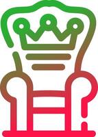 Throne Creative Icon Design vector