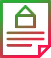 Line Red and Green Gradient vector