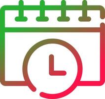 Schedule Creative Icon Design vector