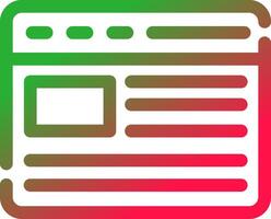 Line Red and Green Gradient vector